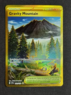 Gravity Mountain 250/191 Surging Sparks Gold Secret Rare Pokemon TCG NM/MINT - Image 1