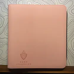 Card Guardian 12 Pocket Premium Binder with Zipper for 480 Cards -Pokemon (Pink) - Image 1