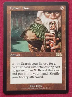 Magic The Gathering URZA'S SAGA CITANUL FLUTE artifact card MTG - Image 1