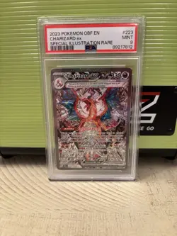 Pokemon TCG Obsidian Flames Charizard EX Card 223/197 Sir PSA 9 - Image 1