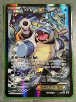 Blastoise EX XY122 XY Red & Blue Coll. Black Star Promo Pokemon Card - Image 1