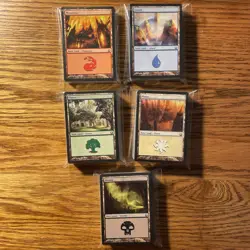 MTG: 250 Basic Lands - 50X Islands, Mountains, Swamp, Plains, Forests - Magic LP - Image 1