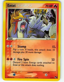 Entei - Holo - 1/17 Pop Series 2 - Pokemon TCG - 2006 - Image 1