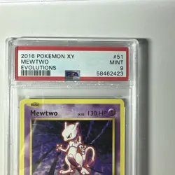 2016 Pokemon XY Mewtwo Evolutions PSA9 Mint #51 - Image 2