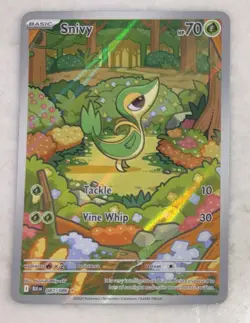 Pokemon Snivy 087/086 Sv: Black Bolt Holo Illustration Rare Near Mint TCG - Image 1