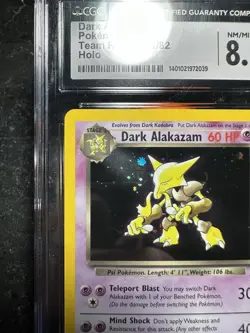 Dark Alakazam Holo CGC 8.5 NM/MINT+ Pokemon (2000) Team Rocket Unlimited #1/82 - Image 2