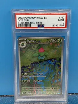Pokemon 151 PSA 9 Starter Evolution Set + Pikachu - Image 4