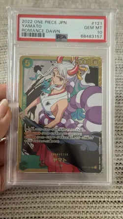 PSA 10 ONE PIECE YAMATO FULL ART ROMANCE DAWN OP01-121 SECRET RARE JPN - Image 1