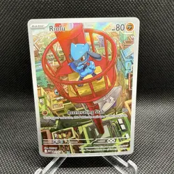 Pokemon Riolu Black Star Promo 010 Mega Evolution Holo Card NM Condition - Image 1