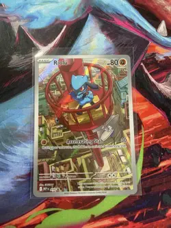 Pokemon Riolu 010 Mega Evolution Black Star Promo Card NM - Image 1