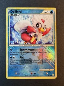Delibird (League Promo) - 39/123 - Reverse Holo League & Championship Cards - NM - Image 3