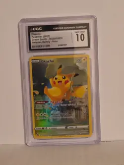 CGC 10 Pikachu GG30/GG70 Crown Zenith Full Art Illustration Rare Pokemon Card - Image 1