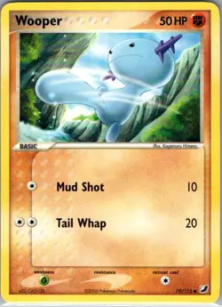 Wooper 79/115 Non Holo Unseen Forces - Pokemon Card - NM - Image 1