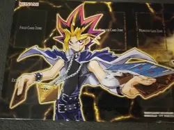 Yugioh Trading Card Game Mat Board Konami Shonen Jump 1996 Anime Double Sided NM - Image 2
