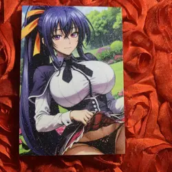 Akeno Himejima HIGH SCHOOL DxD Naughty Or Nice Goddess Girl Waifu Card Grass - Image 1