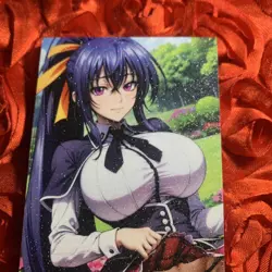 Akeno Himejima HIGH SCHOOL DxD Naughty Or Nice Goddess Girl Waifu Card Grass - Image 2