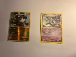 Pokemon Lot – Nidoking Reverse Holo (HP) + Nidoqueen (MP) - Rare – 2 Card Bundle - Image 1