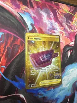 Pokemon Go TCG Lure Module Gold Trainer Secret Rare Card 088/078 - Image 1