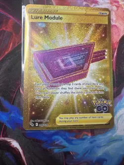 Pokemon Go TCG Lure Module Gold Trainer Secret Rare Card 088/078 - Image 3
