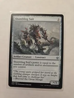 Shambling Suit - Throne of Eldraine - LP - Uncommon - Artifact Creature - Image 1