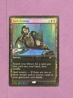 Dark Petition - PROMO FOIL Rare - Game Day & Store Championship - Near Mint MTG - Image 1