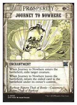 Journey to Nowhere (showcase)(Foil)Thunder Junction MTG - NM+ *Mythic Relics* - Image 1
