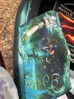 Growth Spiral" Magic: The Gathering playmat featuring artwork by Seb McKinnon - Image 1