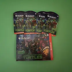 Teenage Mutant Ninja Turtles Magic The Gathering Bundle - + 4x Play Booster.!!! - Image 1