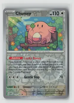 Chansey #113/165 Sv Scarlet & Violet 151 Reverse Holo Rare Pokemon TCG NM - Image 1
