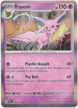 Pokemon TCG Prismatic Evolutions Complete Eeveelutions 9 Card Set HOLO NM - Image 3