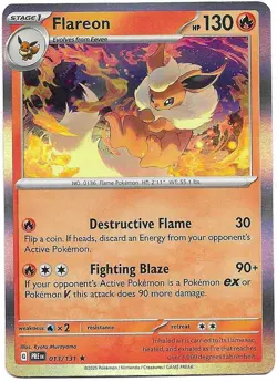 Pokemon TCG Prismatic Evolutions Complete Eeveelutions 9 Card Set HOLO NM - Image 4