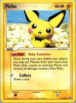 Pokemon TCG Pichu 59/106 Emerald NM - Image 1