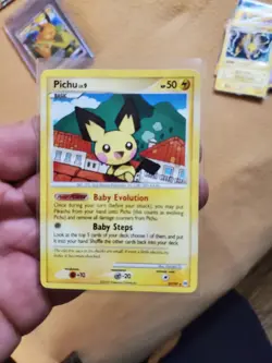 Pokemon - Pichu 25/99 Rare Regular Platinum Arceus DAMAGED - Image 1