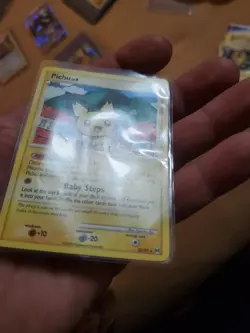 Pokemon - Pichu 25/99 Rare Regular Platinum Arceus DAMAGED - Image 2