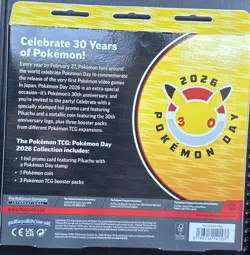 New Pokemon TCG Pokemon Day 2026 Collection W/ Pikachu - Ships Fast!! - Image 2