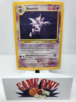 Pokemon Haunter 6/62 Holo Rare Fossil Unlimited HP sc - Image 1