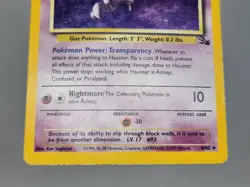 Pokemon Haunter 6/62 Holo Rare Fossil Unlimited HP sc - Image 2