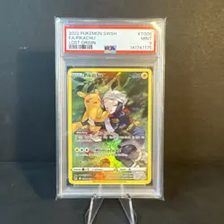 Pokemon Pikachu 2022 Trainer Gallery Full Art TG05/TG30 Swsh11 Lost Origin PSA 9 - Image 1