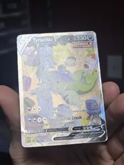 Tyranitar V (Alternate Full Art) 155/163 Battle Styles Holo Pokemon DAMAGED - Image 3