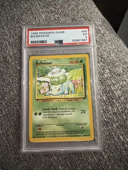 1999 Pokemon Unlimited BULBASAUR 44/102 PSA 5 - Image 1