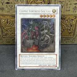 Yugioh Cosmic Fortress Gol'gar CRMS-EN044 Ultimate Rare NM - Image 1