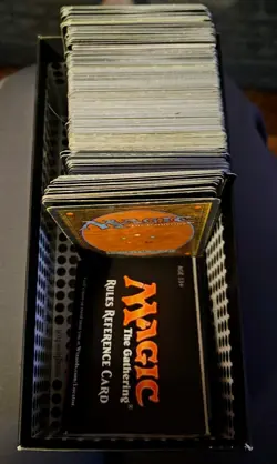 Magic: The Gathering Mixed Card Lot in Box with Rules Reference Card - Image 1