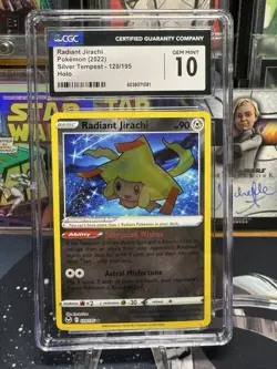 CGC 10 Radiant Jirachi 120/195 Silver Tempest Shiny/Radiant Rare Pokemon Card - Image 1