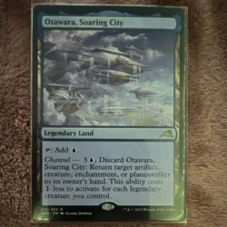 Otawara Soaring City Kamigawa: Neon Dynasty Legendary Land Regular Blue Rare 27… - Image 1