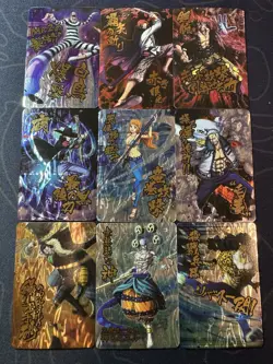One Piece Set of 9 Collectible Character Anime Unique Full Art Cards Boa Luffy - Image 1