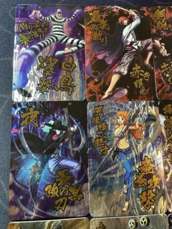 One Piece Set of 9 Collectible Character Anime Unique Full Art Cards Boa Luffy - Image 2