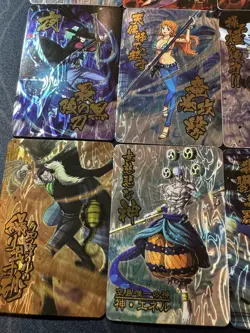 One Piece Set of 9 Collectible Character Anime Unique Full Art Cards Boa Luffy - Image 5