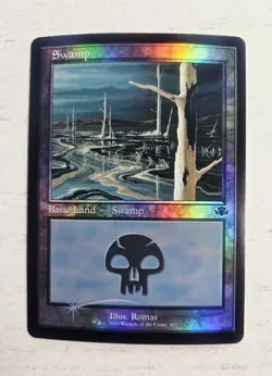 Swamp - Retro Frame - Foil - 407 - Dominaria Remastered (DMR) MTG - Image 1