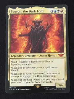 1x MTG Sauron, the Dark Lord - The Lord of the Rings (LTR) #224 - Magic - Image 1