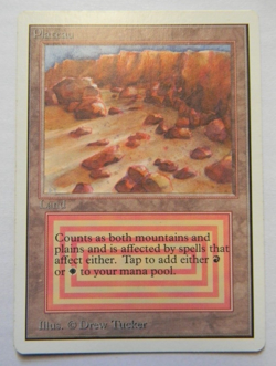 PLATEAU : UNLIMITED : MTG : 1993 : VERY FINE: SEE PHOTO'S:MULTILAND - Image 1